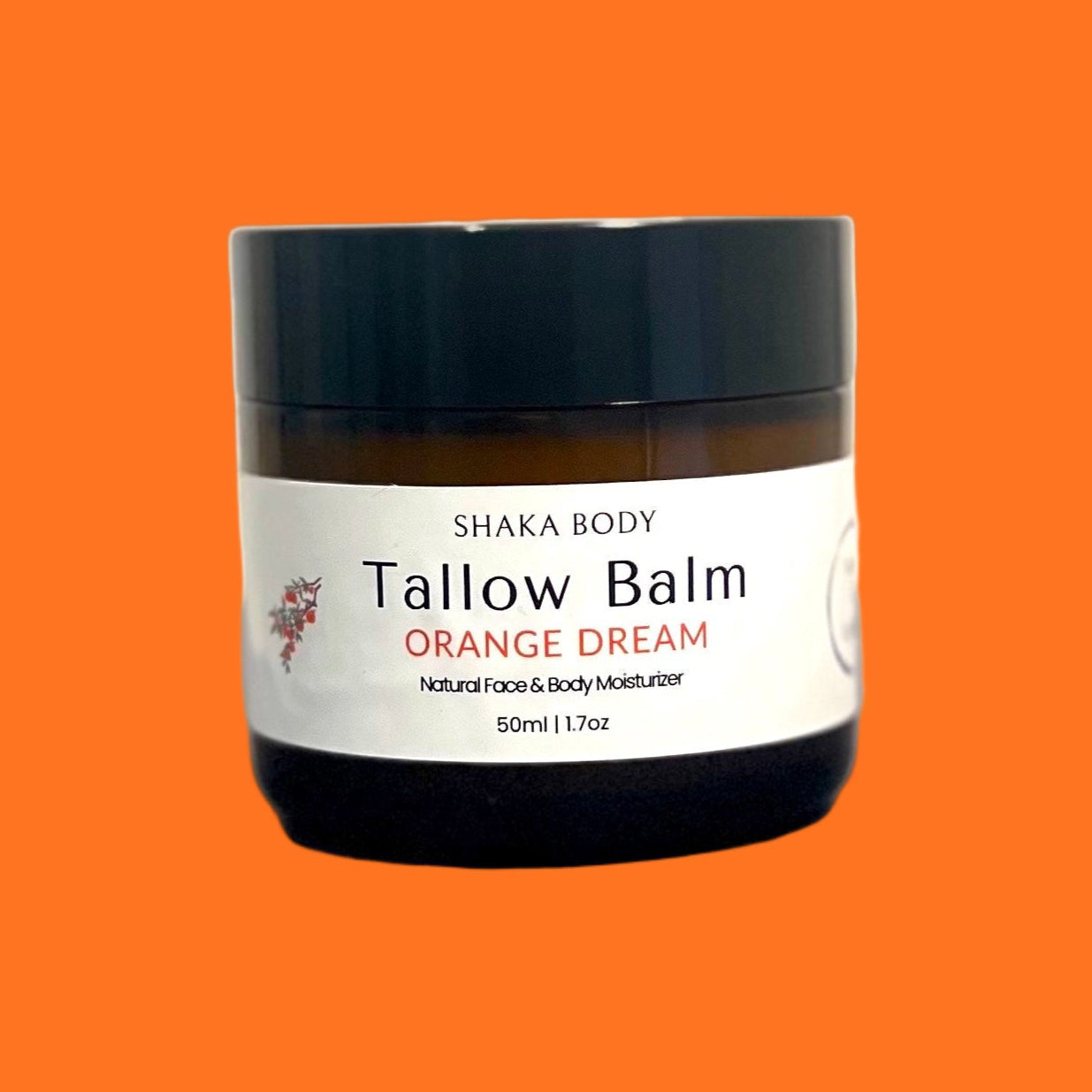 Tallow Balm: Orange Dream Natural Moisturizer with Sweet Orange and Tea Tree
