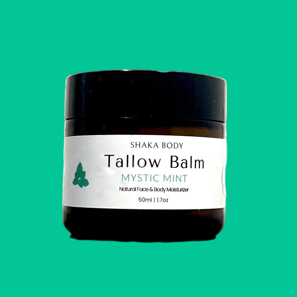 Tallow Balm: Mystic Mint Natural Moisturizer with Peppermint and Lavender