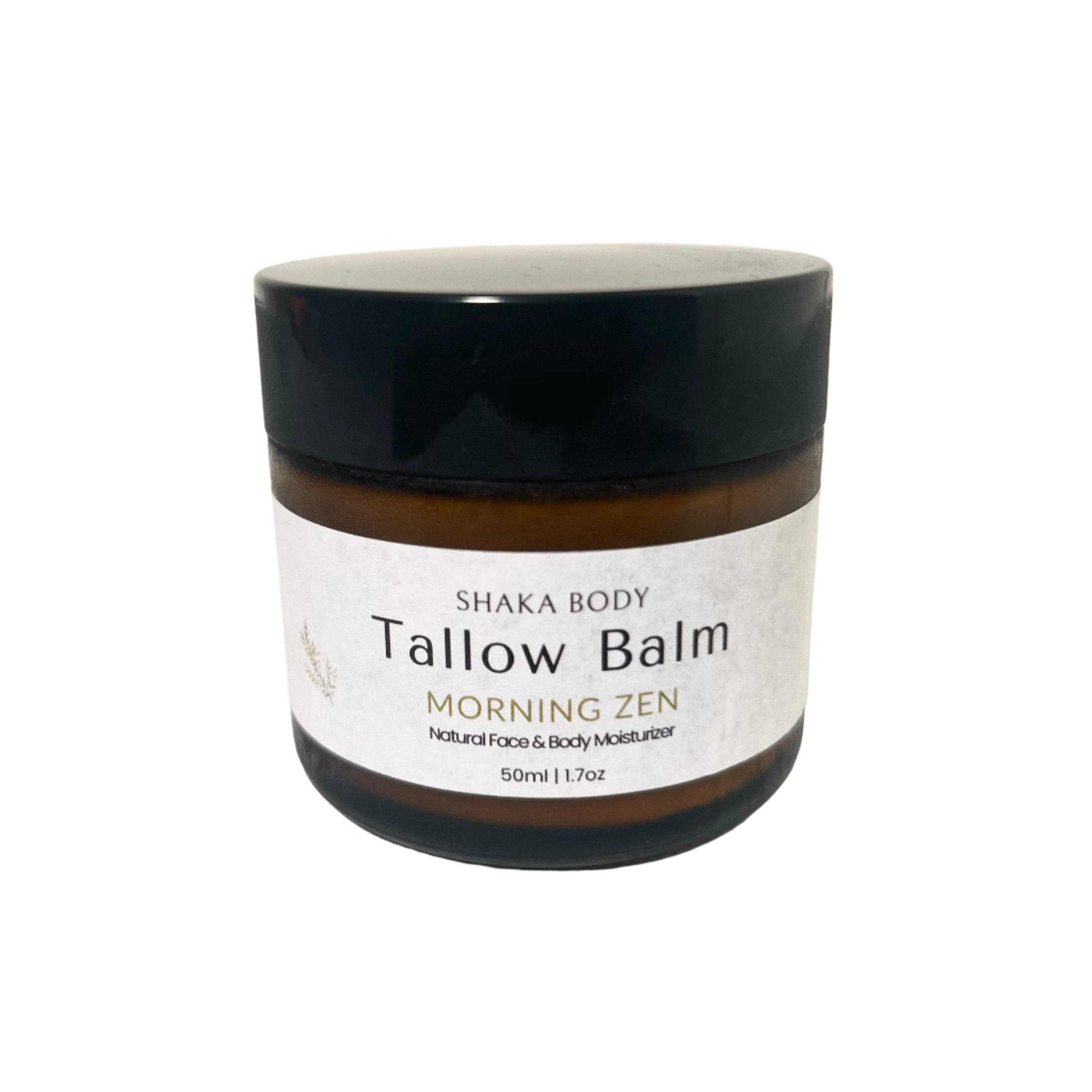 Tallow Balm: Morning Zen Natural Moisturizer with Eucalyptus and Lemongrass